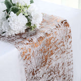 108inch Sparkly Metallic Bronze Foil Thin Mesh Polyester Table Runner - 25GSM