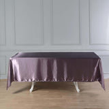 60"x102" Violet Amethyst Smooth Satin Rectangular Tablecloth