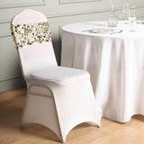 5 pack | Champagne | Big Payette Sequin Round Chair Sashes