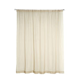 Natural Fire Retardant Sheer Organza Premium Curtain Panel Backdrops With Rod Pockets - 10ftx10ft