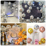 4-Pack Metallic Red Sphere Balloons, 39" Orbz Mylar Balloons Helium or Air-Filled Party Supplies