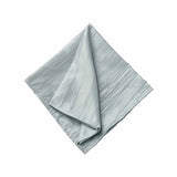 5 Pack | Silver Accordion Crinkle Taffeta Dinner Napkins | 20x20Inch