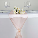 14x108inch Dusty Rose Organza Runner For Table Top Wedding Catering Party Decoration