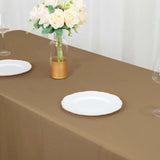 60"x102" Taupe Polyester Rectangular Tablecloth