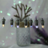 12 Pack | Purple Bullet LEDs With String | Waterproof Balloon Lantern Lights Vase LEDs