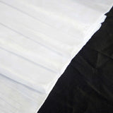 90x156Inch White Accordion Crinkle Taffeta Rectangular Tablecloth