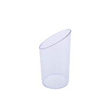 24 Pack | 3oz Clear Diminutive Flasket Plastic Dessert Cups, Disposable Appetizer Cups