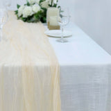 10ft Cream Gauze Cheesecloth Boho Table Runner