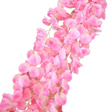 42inches Pink Artificial Silk Hanging Wisteria Flower Garland Vines#whtbkgd