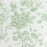 Polyester 120 Round Tablecloth White - Dusty Sage Green French Toile Pattern#whtbkgd