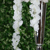 42inches White Artificial Silk Hanging Wisteria Flower Garland Vines