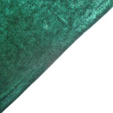 Hunter Emerald Green Premium Velvet Spandex Fit Cocktail Tablecloth With Foot Pockets