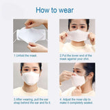 Breathable KF94 Face Mask, 3D Fish-Design Mouth Shields for Adult, 4-Layer Protective Face Masks