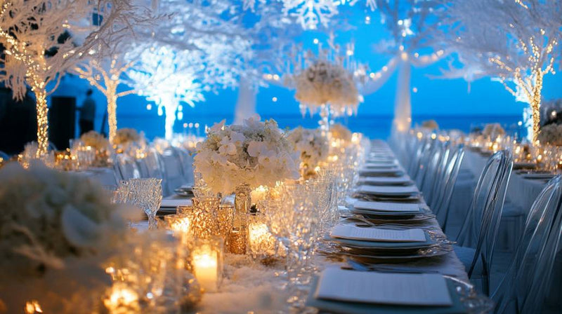 outdoor winter party ideas- winter wonderland