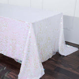 Iridescent Big Payette Sequin Rectangle Tablecloth