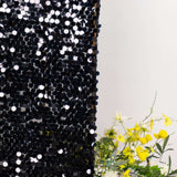 6ft Black Double Sided Big Payette Sequin Chiara Wedding Arch Cover For Half Moon Backdrop Stand