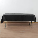 Black Plastic Tablecloth Roll in A Cut-to-Size Box with Slide Cutter, Cuts Up to 36 Rectangle 8 Feet