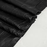 60"x102" Black Accordion Crinkle Taffeta Rectangle Tablecloth