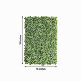 11 Sq ft. | White Tip Green Boxwood Hedge Garden Wall Backdrop Mat