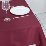 54"x54" Burgundy Premium Polyester Square Table Overlay - 220GSM