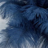 12 Pack | 13-15inch Navy Blue Natural Plume Real Ostrich Feathers, DIY Centerpiece Fillers