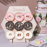 13Inch | Donut Bar Wall Display Stand Hexagonal Detachable Board Dessert Holder