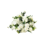 22-Inch White Silk Flower Grand Centerpiece – Pre-Arranged Artificial Rose, Hydrangea#whtbkgd_99