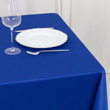 70" Royal Blue Premium Scuba Wrinkle Free Square Tablecloth, Scuba Polyester Tablecloth