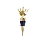 4inch Gold Metal Princess Crown Wine Bottle Stopper Party Favor with Clear Gift Box, Thank You Tag