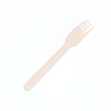 100 Pack Eco Friendly Birchwood Picnic Forks, 6inch Biodegradable Wooden Cutlery#whtbkgd