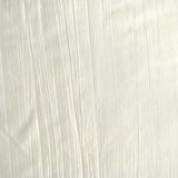 90inch x 90inch Accordion Crinkle Taffeta Table Overlay - Ivory#whtbkgd