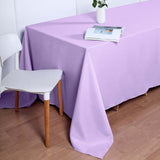 90inch x 132inch Lavender Lilac Polyester Rectangular Tablecloth