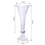 4 Pack | 18" Trumpet Glass Vase