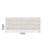 Ivory Self Adhesive Pearl Rhinestone Stickers, DIY Craft Peel & Stick Gem Stickers