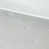 Scuba Rectangular Tablecloth 90×132inch Pearl White Rhinestone Accents – Seamless, Wrinkle-Free