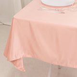 54inch Dusty Rose Seamless Lamour Satin Square Table Overlay