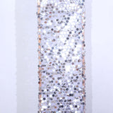 8ft Silver Double Sided Big Payette Sequin Open Arch Wedding Arch Cover, U-Shaped Wedding Slipcover