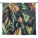 8ftx8ft Green/Gold Tropical Jungle Safari Leaf Print Vinyl Backdrop