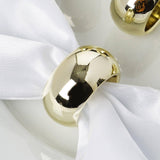 Pack of 4 | Gold Acrylic Napkin Rings#whtbkgd