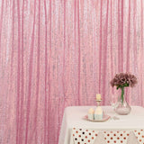 8ftx8ft Pink Sequin Event Background Drape, Photo Backdrop Curtain Panel