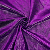 6FT Metallic Purple Rectangular Stretch Spandex Table Cover