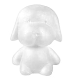 12.5inch DIY White 3D Modeling StyroFoam Puppy, Polystyrene Craft Foam Animal