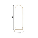 6ft Gold Metal Round Top Chiara Wedding Arch Backdrop Stand