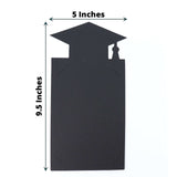 Black & Gold Congrats Grad Paper Photo Backdrop Hanging Garland Banner