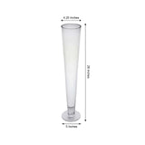 4 Pack | 28" Clear Heavy Duty Trumpet Glass Vase