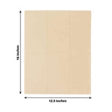 50 Pack 2 Ply Soft Beige Disposable Party Napkins, Wedding Reception Dinner Paper Napkins