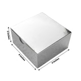 100 Pack | 4inch x 4inch x 2inch Silver Cake Cupcake Party Favor Gift Boxes, DIY