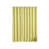 White/Yellow Lattice Room Darkening Blackout Curtain Panels With Grommet, Trellis Insulated Curtains