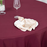 108" Burgundy Premium Polyester Round Tablecloth - 220GSM