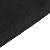 Black Fitted Polyester Rectangle Tablecloth 4ft for Special Size 48x24x30inch Tables